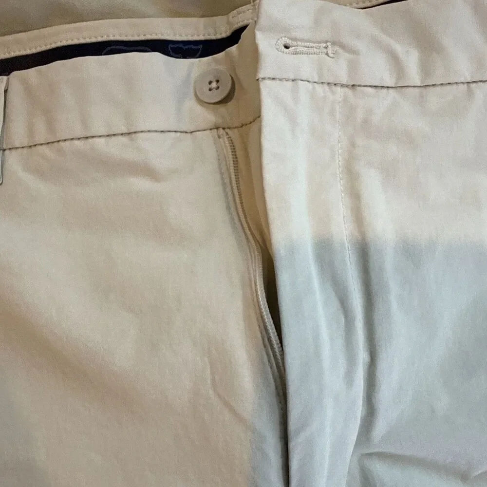 VINEYARD VINES PERFORMANCE COTTON NYLON Khaki SHORTS MEN'S SIZE 38 Pre-Owned !